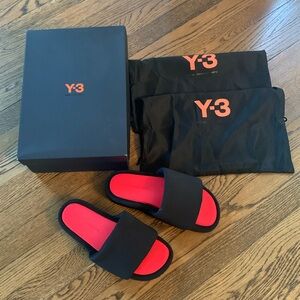 Y-3 Adidas Platform cushioned slide, Adidas x Yohji Yamamoto, 8